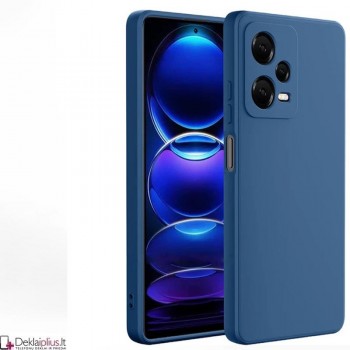 Liquid Air silikoninis mėlynas dėklas - su kameros apsauga (Xiaomi Redmi Note 12 Pro Plus)